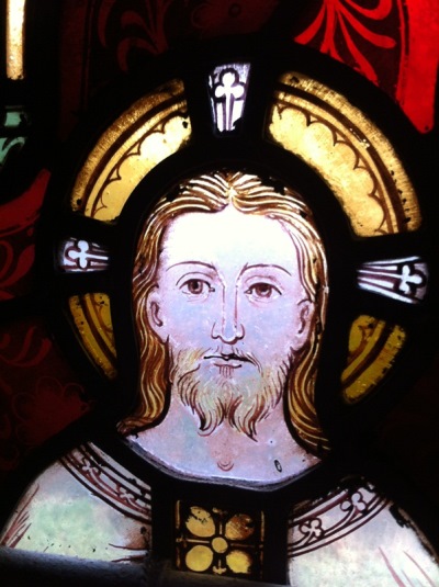 Detail of the Transfiguration Window at St John the Evangelist, Hedge End
