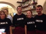 Just some of the Amicos who work in the Sant'Egidio sponsored restaurant