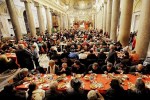 Christmas Meal in the church of Sant'Egidio