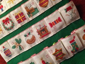 An almost emptly Advent calendar